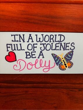Be a Dolly Wall Sign - Pink, Purple & Multicolor Home Wall Decor